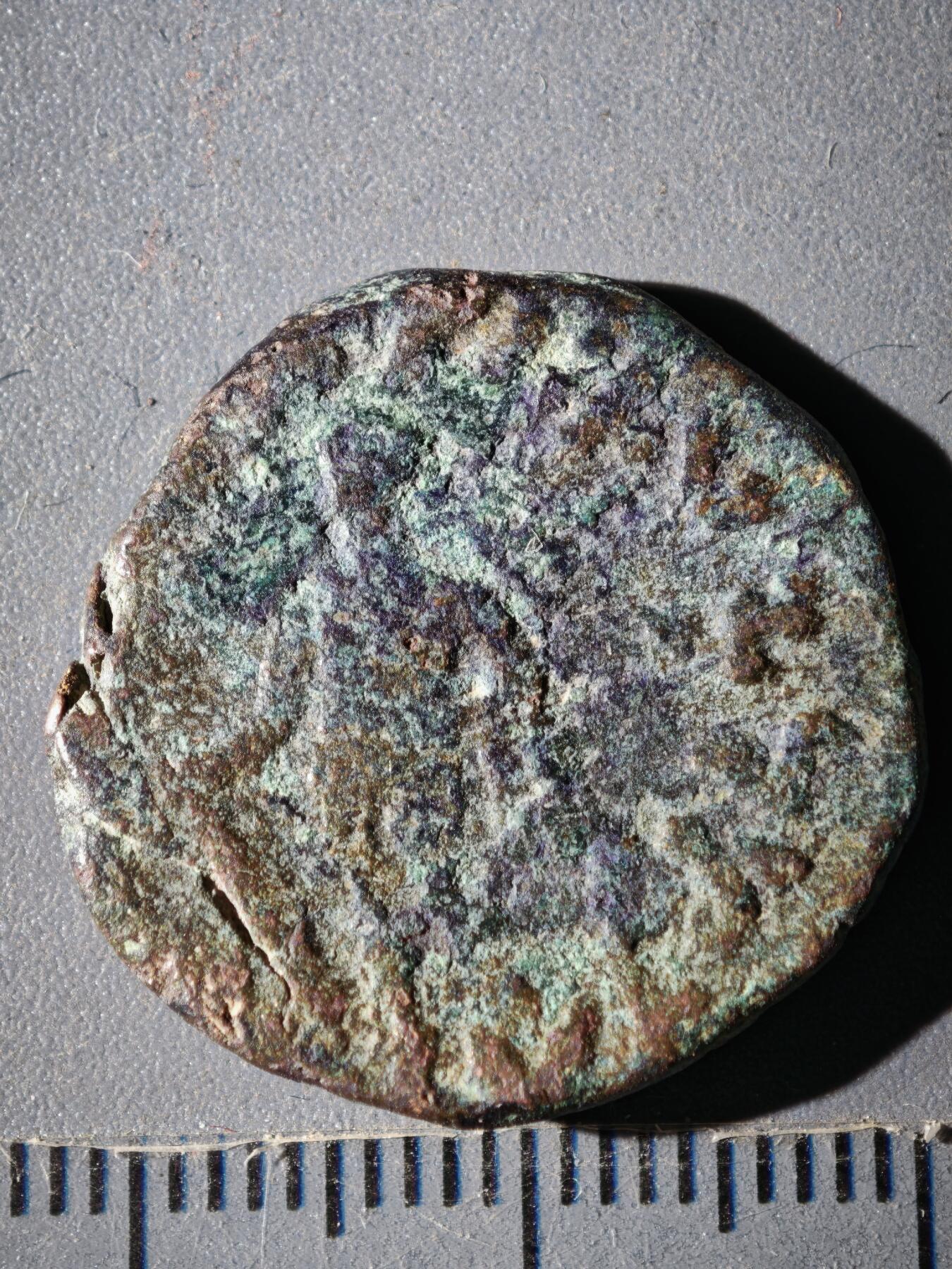 119期新疆红钱粟特钱币丝路钱币专场 C丘就缺王朝铜币