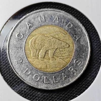 KK钱币收藏小铺   第402期 2月预留时间 周末发货 -  加拿大2元