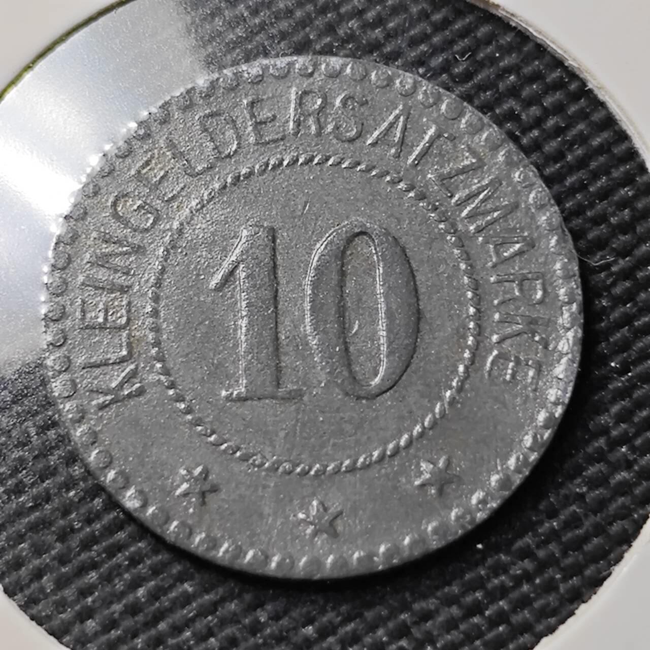 KK钱币收藏小铺   第402期 2月预留时间 周末发货  德紧10芬尼