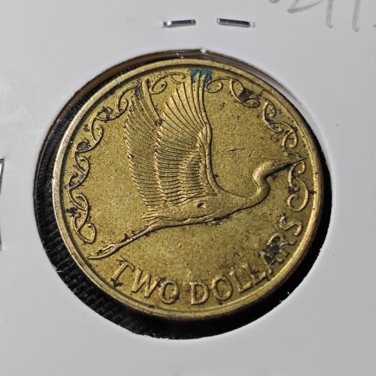 KK钱币收藏小铺   第402期 2月预留时间 周末发货  新西兰2元