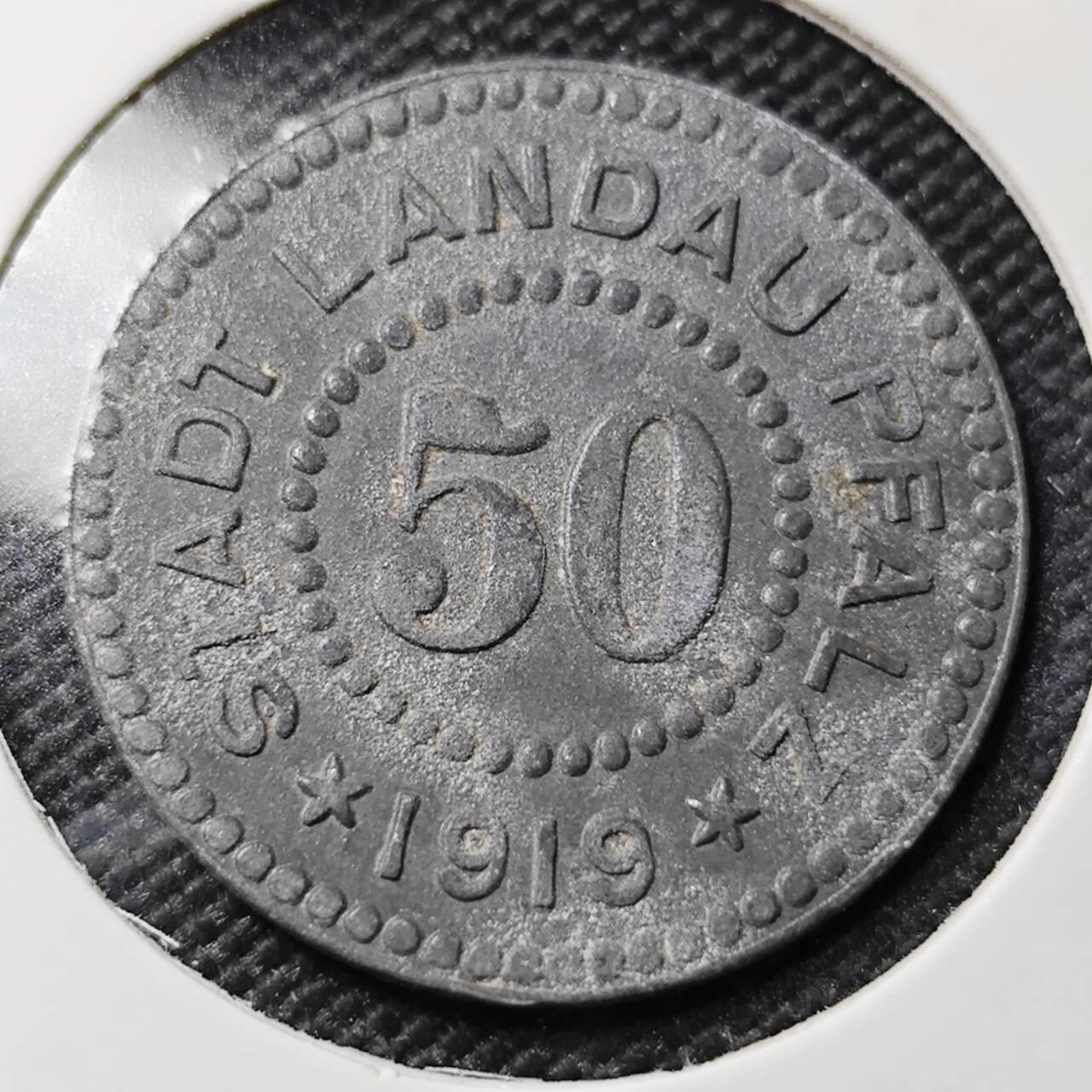 KK钱币收藏小铺   第402期 2月预留时间 周末发货  1919德紧50芬尼