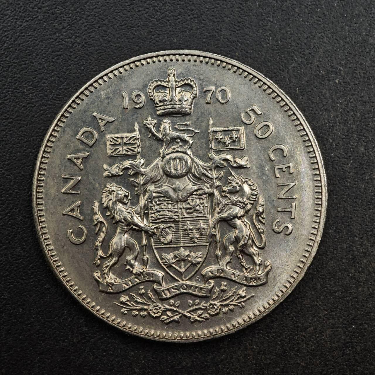 【淘币小摊】实时拍第八百七十七拍   散币场    每周一统一发货 加拿大1970年50分