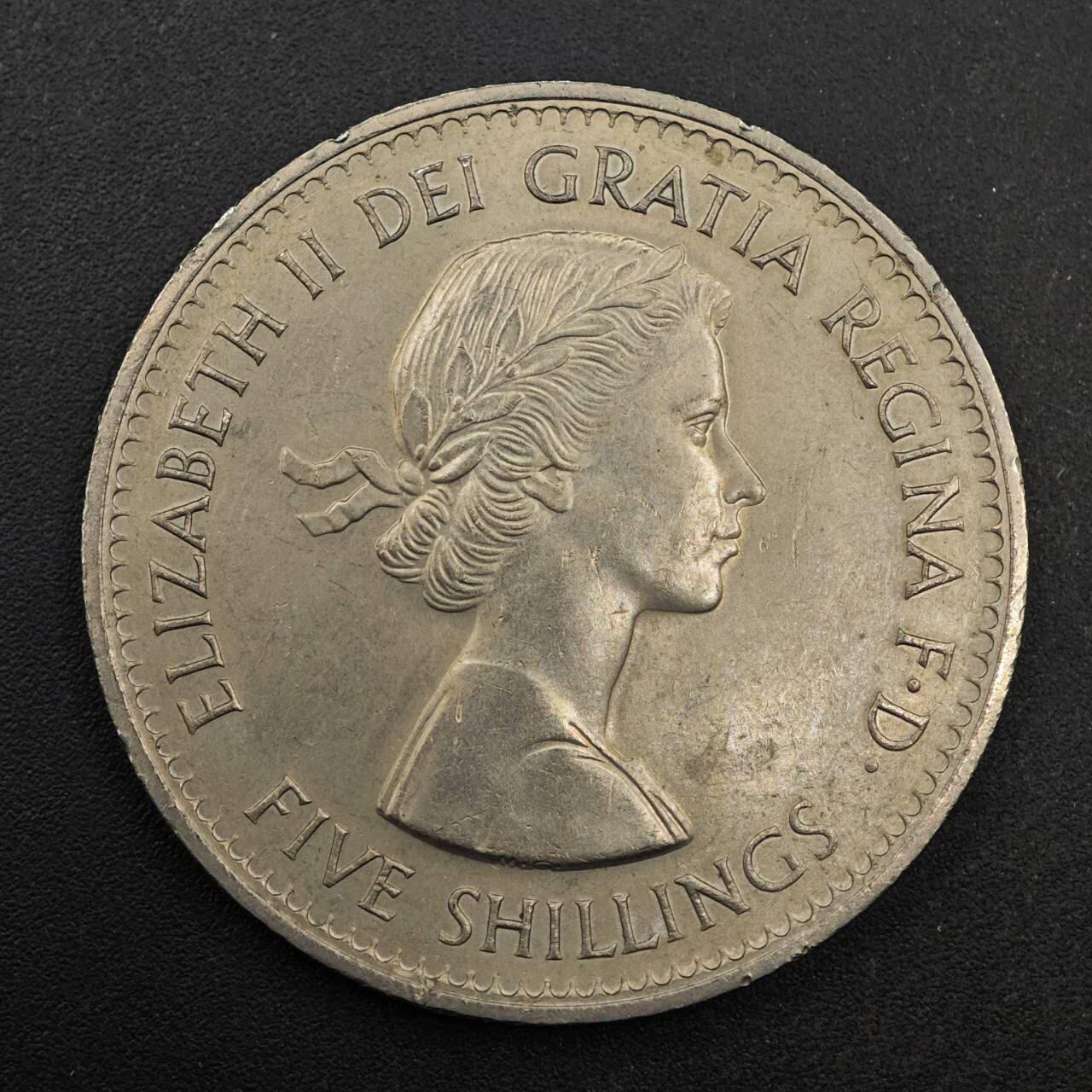 【淘币小摊】实时拍第八百七十七拍   散币场    每周一统一发货 英国1960年5先令纪念币