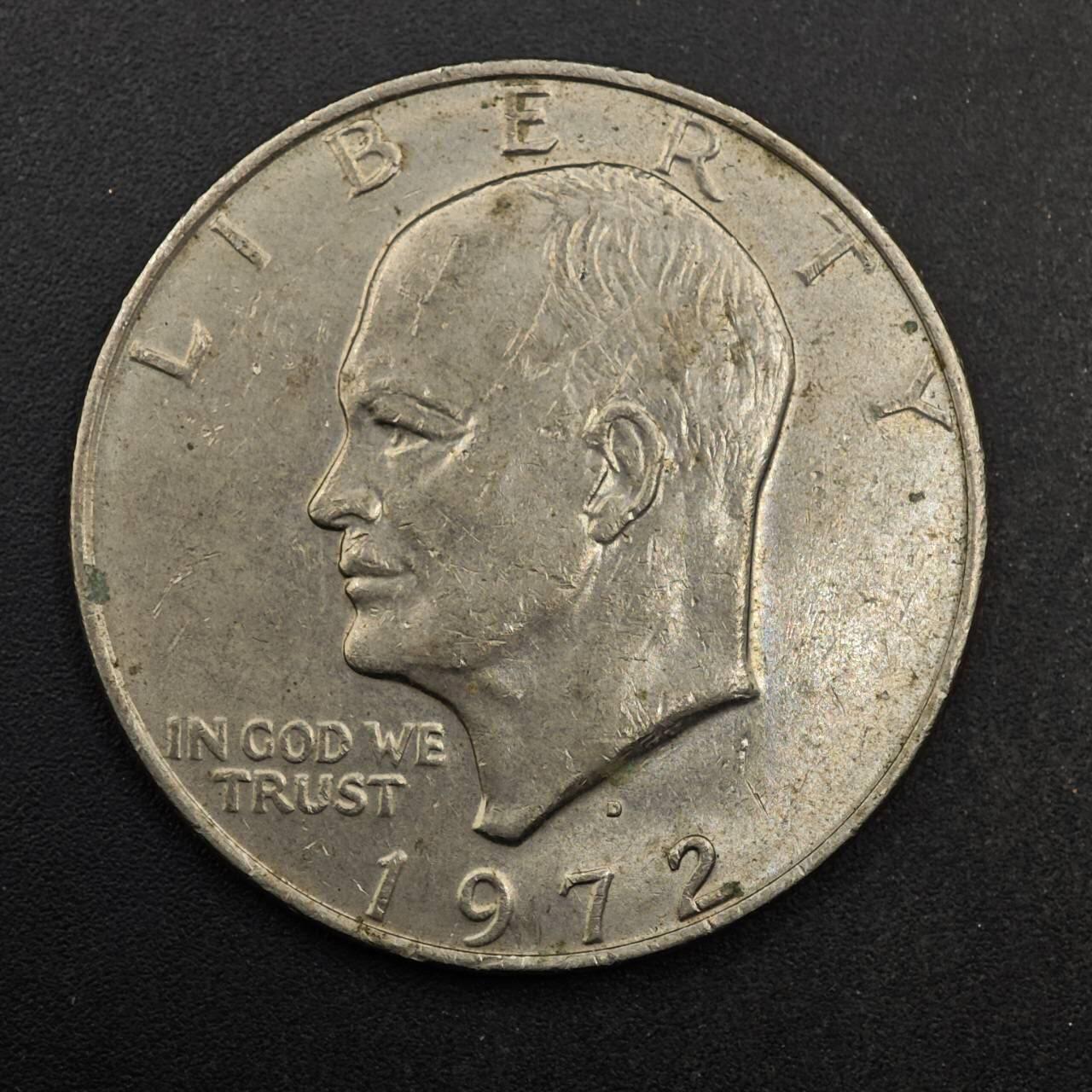 【淘币小摊】实时拍第八百七十七拍   散币场    每周一统一发货 美国1972年月球鹰美元