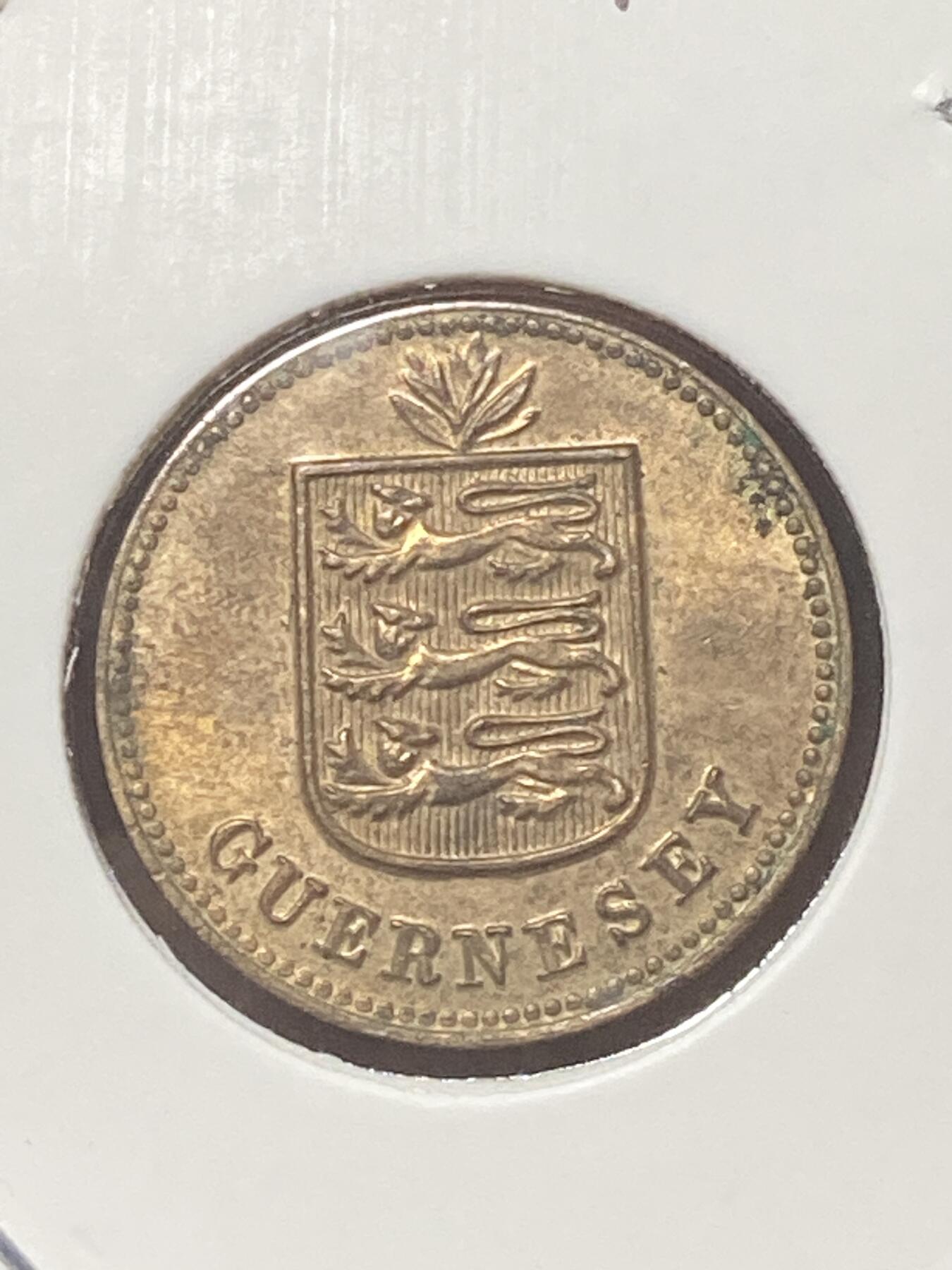 2026年第三十四场(总第二百零三场）外国精品纸夹币场(免佣金) 英属根西岛🇬🇬1938年1道布(乔治六世时期，H标喜敦厂造)