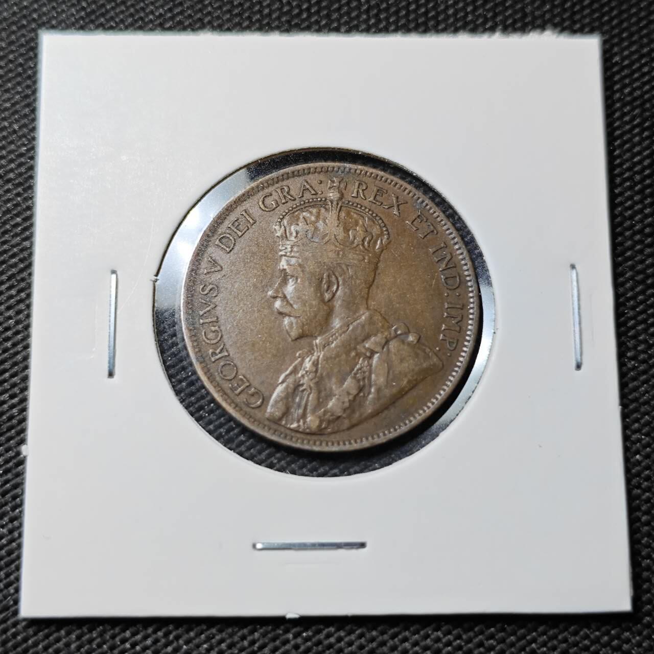 KK钱币收藏小铺   第402期 2月预留时间 周末发货  1917加拿大1分铜币