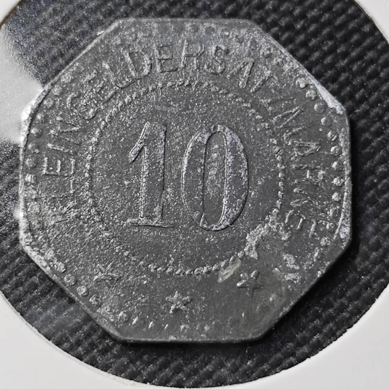 KK钱币收藏小铺   第403期 2月预留时间 周末发货  德紧10芬尼代币