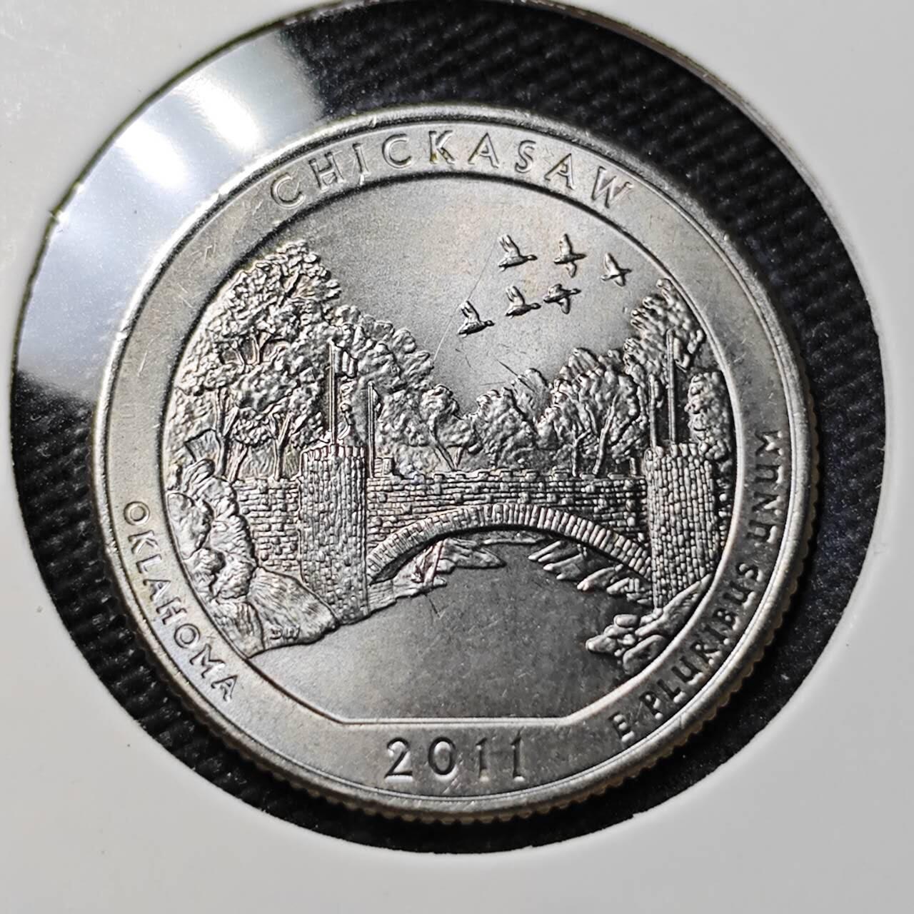 KK钱币收藏小铺   第402期 2月预留时间 周末发货  2011美国25分纪念币 好品