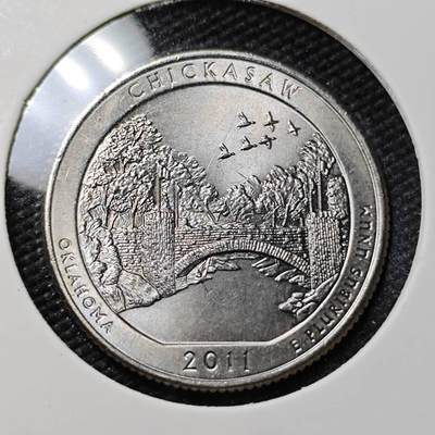 KK钱币收藏小铺   第402期 2月预留时间 周末发货 -  2011美国25分纪念币 好品