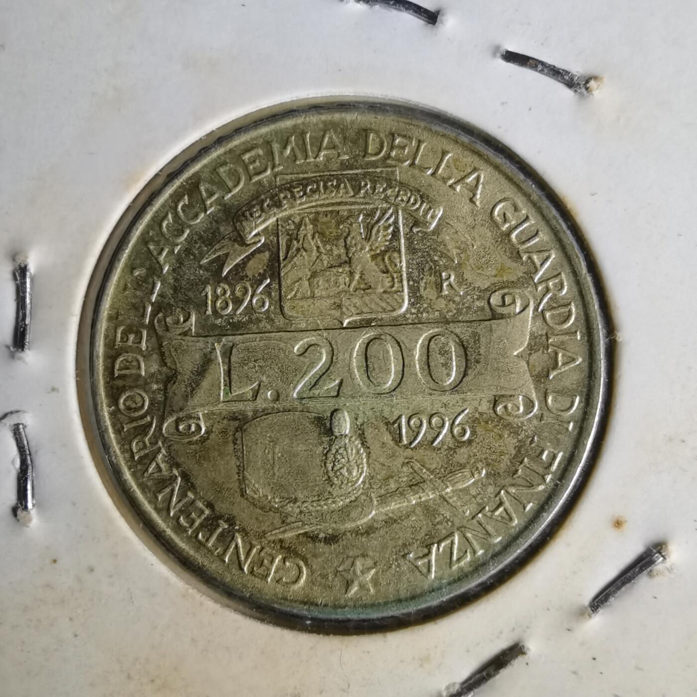 沼泽如烟--第1014场 意大利1996年200里拉