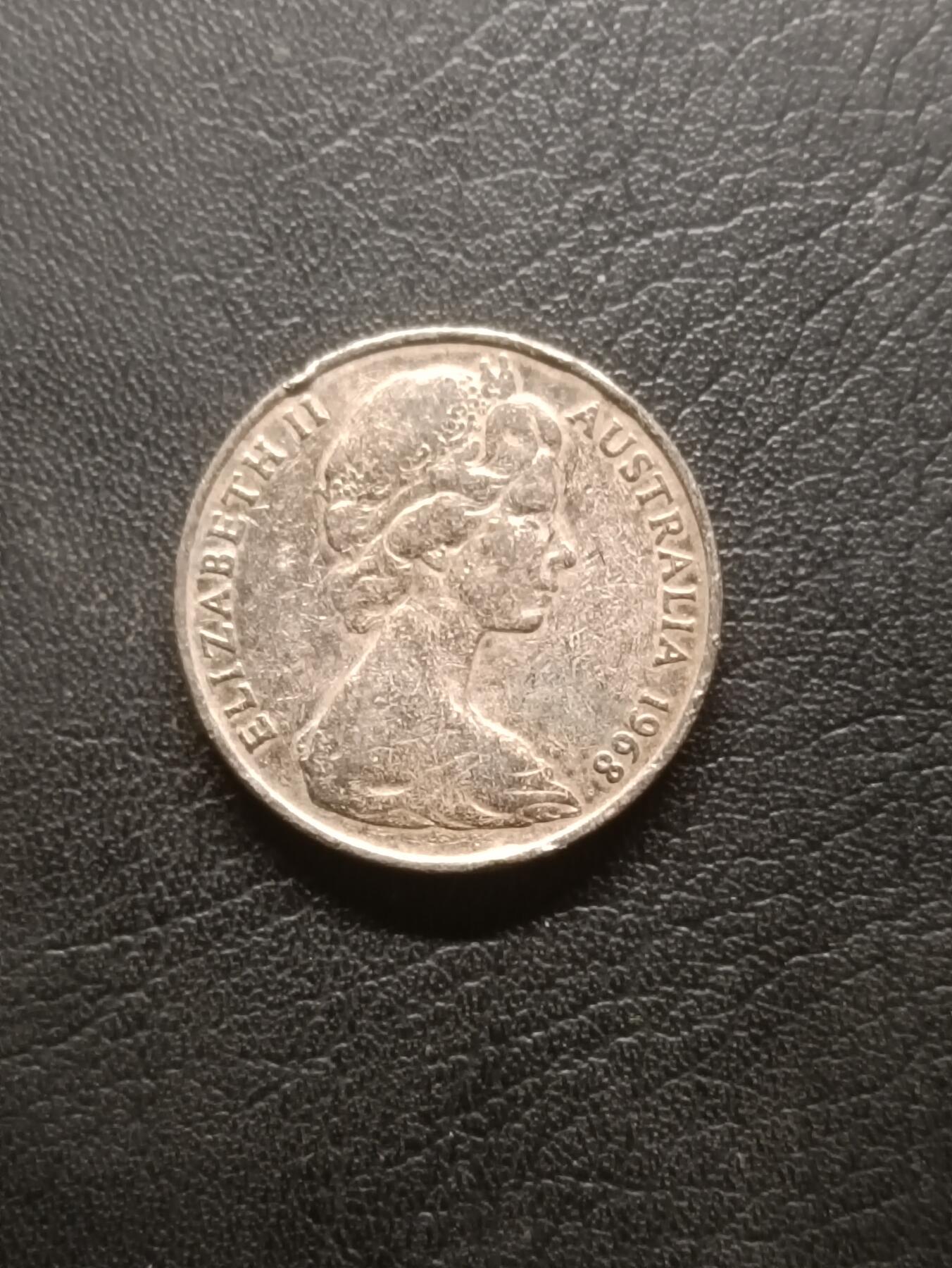 荟藏特别场次第六期——“社长的钢镚堆” 澳大利亚1968年20分 早期光滑边缘版