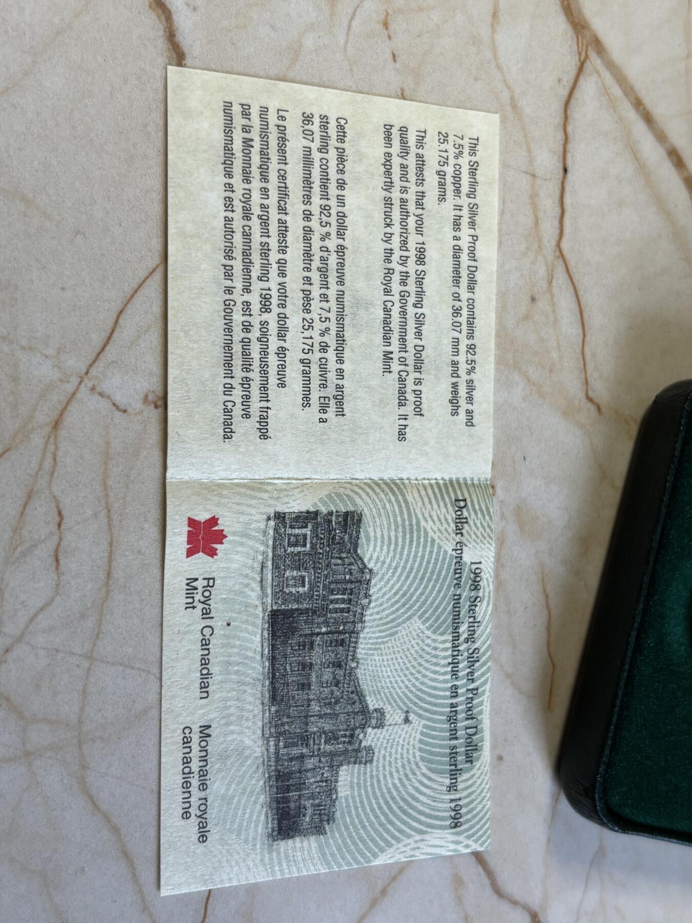 第193期拍卖 获奖加拿大1998年皇家骑警成立125周年精制银币，925银，25.175克