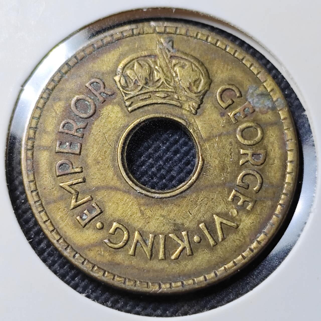 KK钱币收藏小铺   第403期 2月预留时间 周末发货  1942斐济1便士铜币