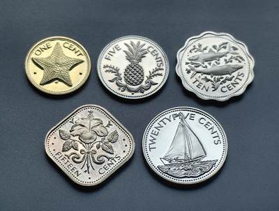 《崇甫堂》—外币小精品专场⑨ - 巴哈马1977年精制币五枚组 KM#61FM(M)