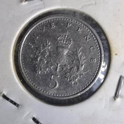 沼泽如烟--第1014场 - 英国1996年5便士