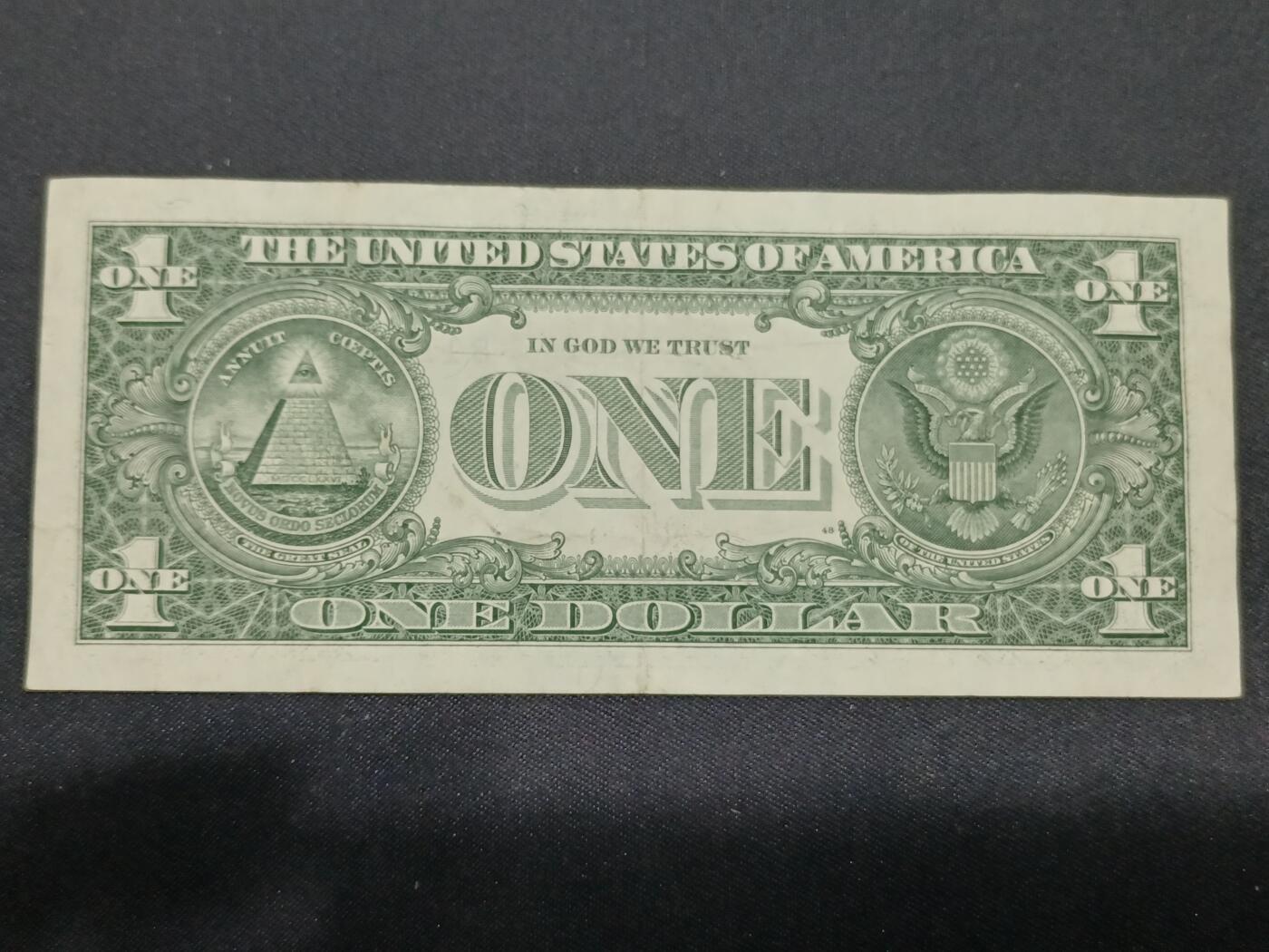 【游宝拍卖】丙午马年第8期 美国-1美元【SERIES-2006 B-纽约 近新AU 】