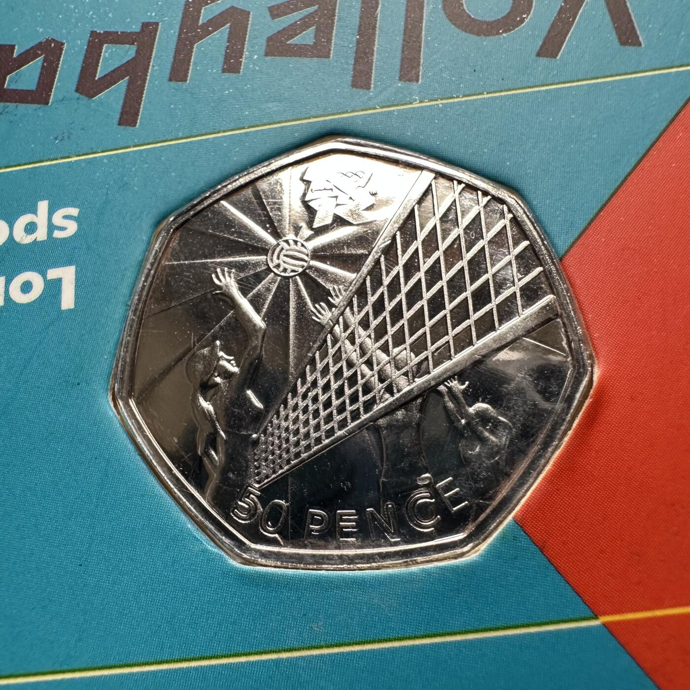 🌹外币初藏🌹🐯2026年第26场  各国纪念币专场 每周二四六晚8️⃣点 接代拍 英国2011年伦敦奥运会排球50便士纪念币