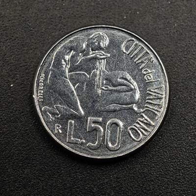 【淘币小摊】实时拍第八百七十七拍   散币场    每周一统一发货 - 梵蒂冈1991年50里拉