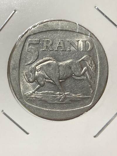 2026年第三十四场(总第二百零三场）外国精品纸夹币场(免佣金) - 南非🇿🇦1994年5兰特(独立后第八套流通硬币最大面值，首发年仅发行2年)
