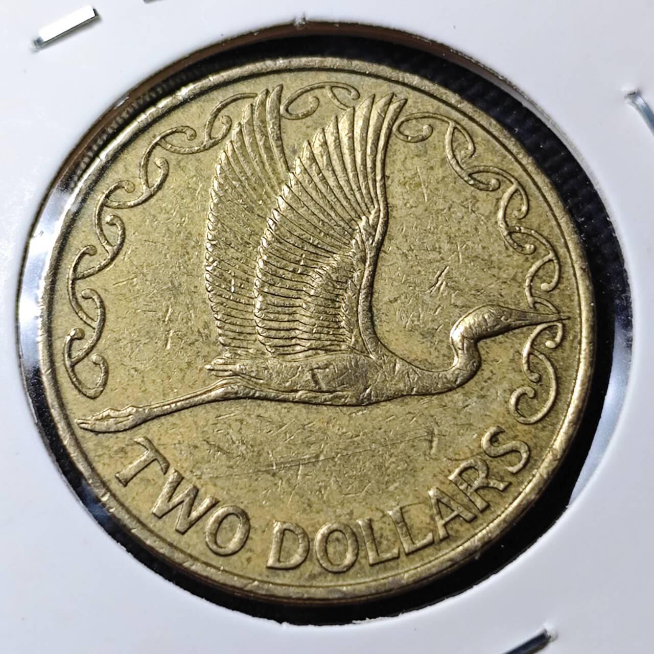 KK钱币收藏小铺   第403期 2月预留时间 周末发货 2005新西兰2元