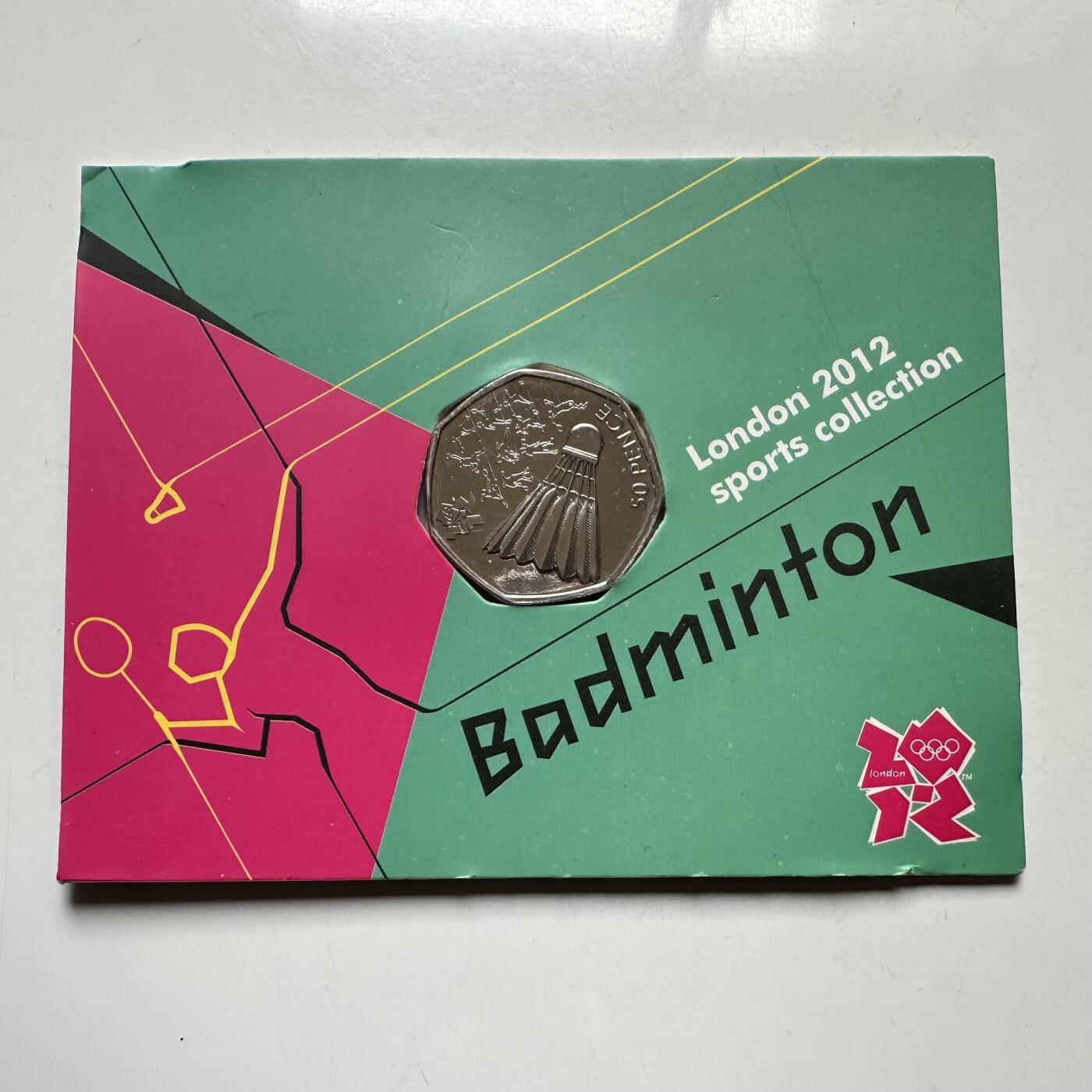 🌹外币初藏🌹🐯2026年第26场  各国纪念币专场 每周二四六晚8️⃣点 接代拍 英国2011年伦敦奥运会 羽毛球50便士纪念币
