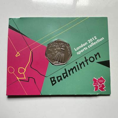 🌹外币初藏🌹🐯2026年第26场  各国纪念币专场 每周二四六晚8️⃣点 接代拍 - 英国2011年伦敦奥运会 羽毛球50便士纪念币