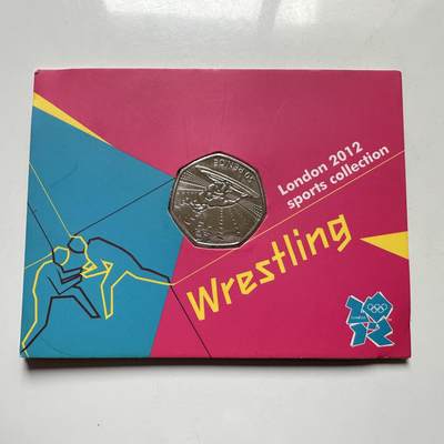 🌹外币初藏🌹🐯2026年第26场  各国纪念币专场 每周二四六晚8️⃣点 接代拍 - 英国2011年伦敦奥运会 摔跤50便士纪念币