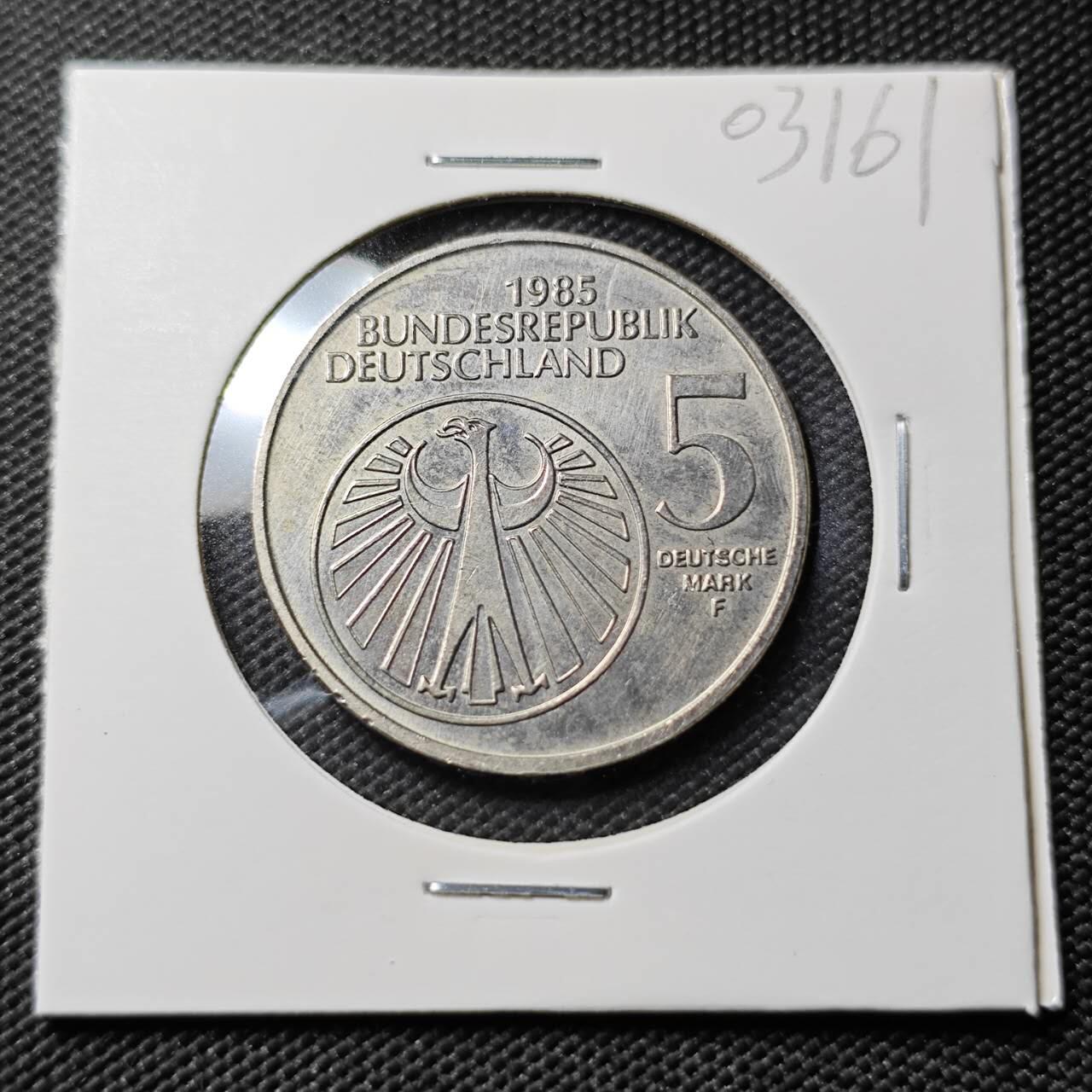 KK钱币收藏小铺   第403期 2月预留时间 周末发货  德国5马克纪念币