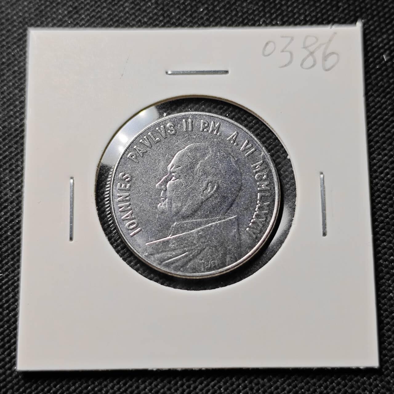 KK钱币收藏小铺   第403期 2月预留时间 周末发货  梵蒂冈50里拉