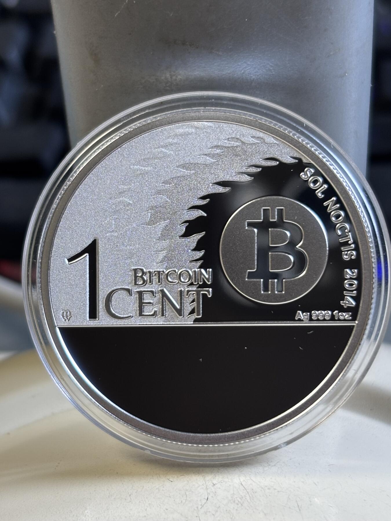 第192期拍卖 比特B发行5周年雄鹰鹰击长空1盎司银币无密钥版，999银