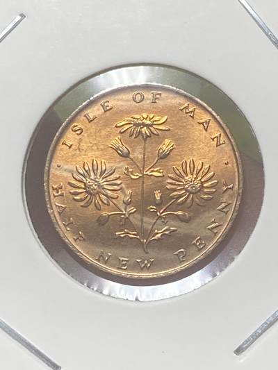 2026年第三十四场(总第二百零三场）外国精品纸夹币场(免佣金) - 英属马恩🇮🇲1971年1/2新便士(伊丽莎白二世中年花冠，十进制第一套)