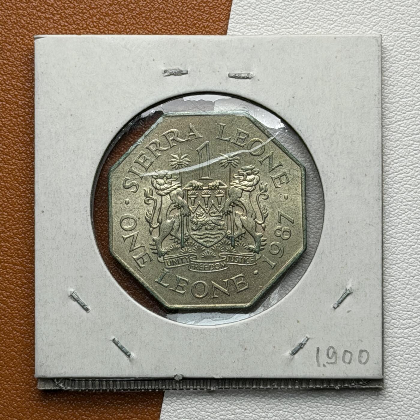 ＜星葵🌻钱币社＞硬币场·第71期·3月10日发货 塞拉利昂1987年1利昂硬币
