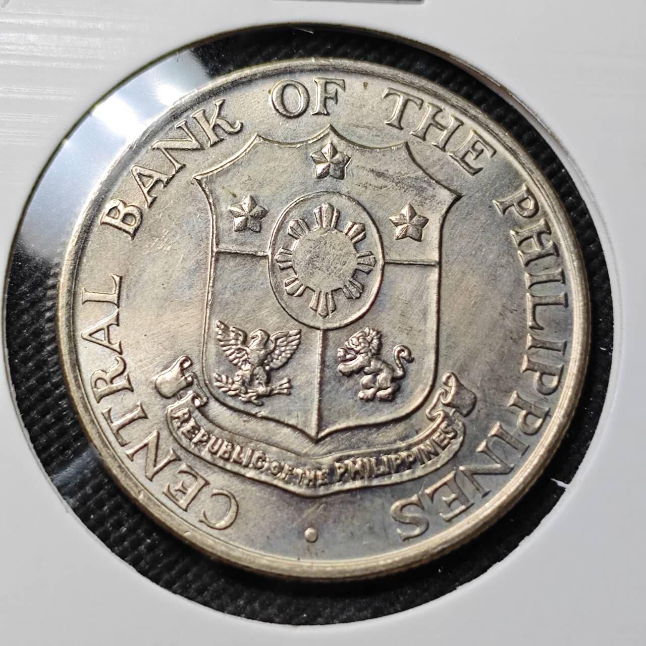 KK钱币收藏小铺   第403期 2月预留时间 周末发货 1964菲律宾50分 打铁女神 好品