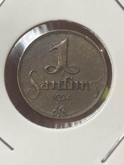 2026年第三十四场(总第二百零三场）外国精品纸夹币场(免佣金) - 好品–拉脱维亚1924年1分(第一套第一版)