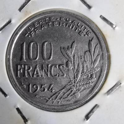 沼泽如烟--第1014场 - 法国1954年100法郎