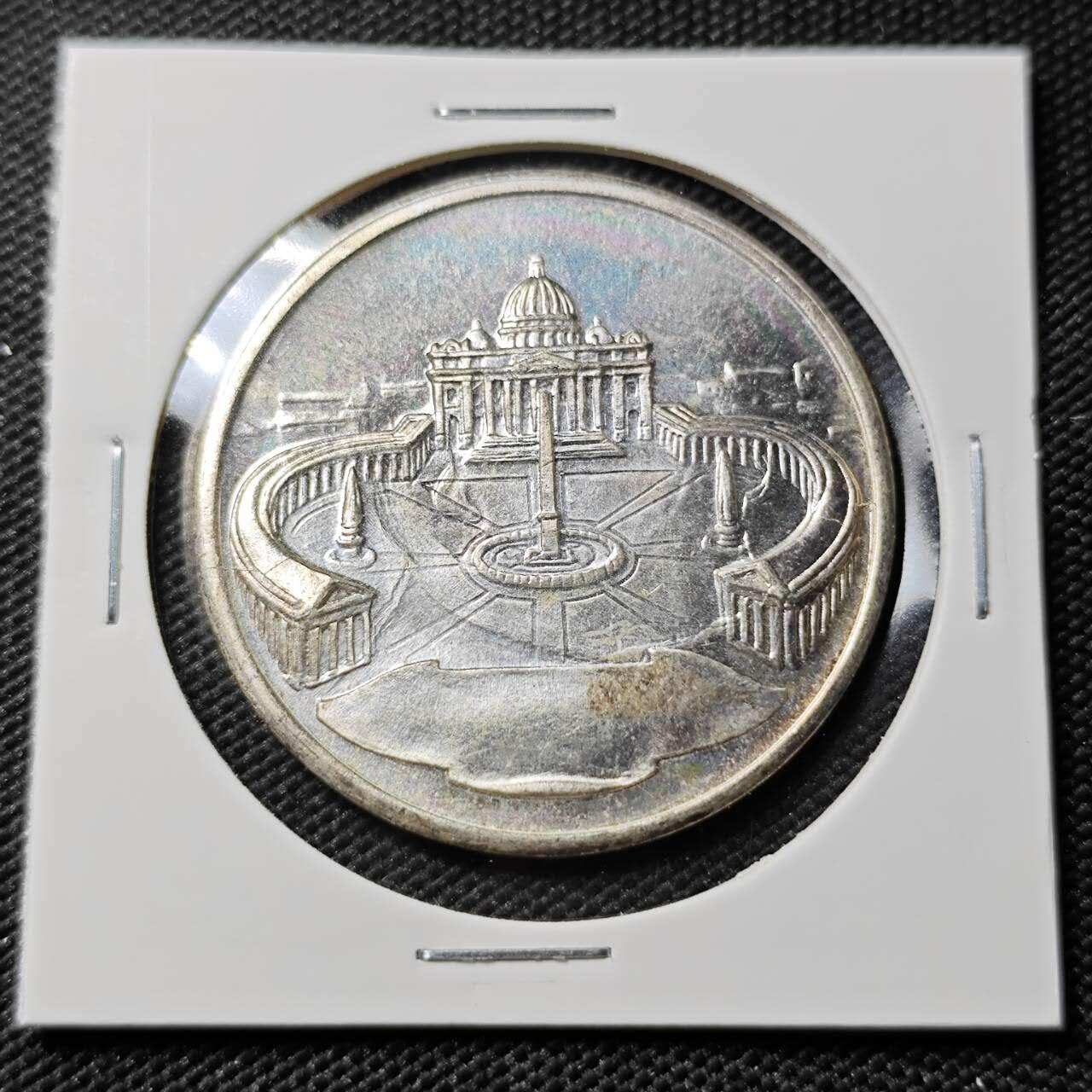 KK钱币收藏小铺   第402期 2月预留时间 周末发货  梵蒂冈镀银章