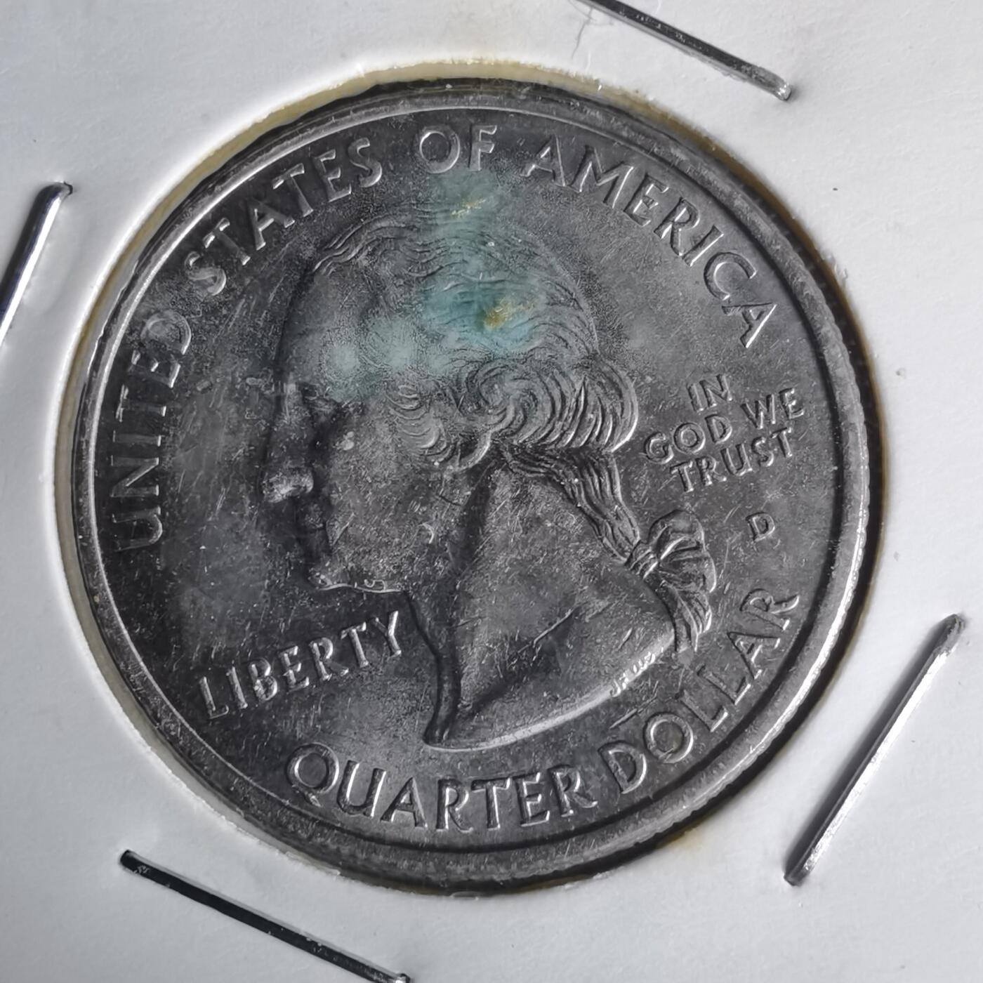 沼泽如烟--第1014场 美国1999年25分纪念币