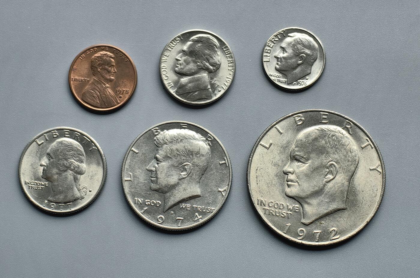 《崇甫堂》—外币小精品专场⑨ 美国D版硬币一套六枚