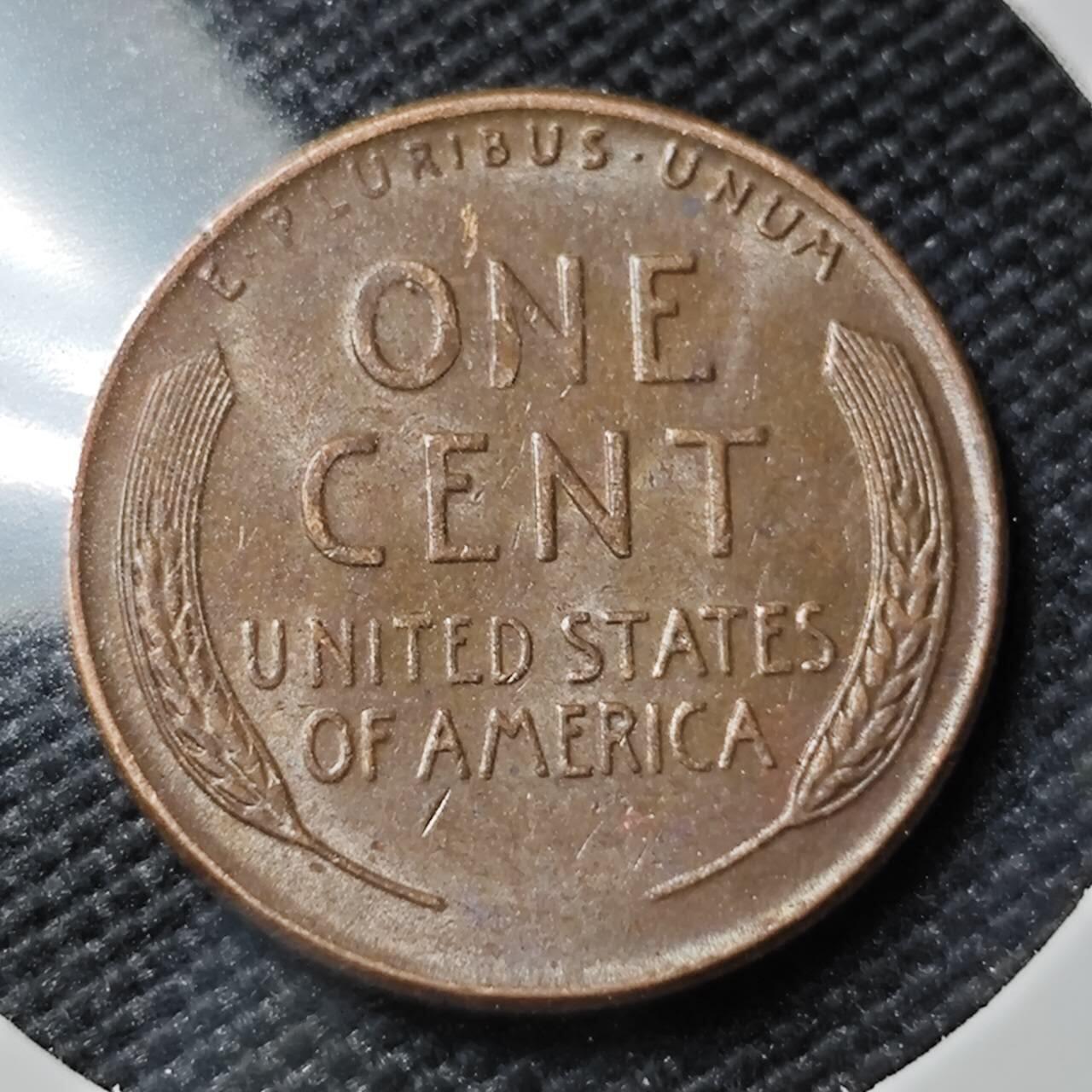 KK钱币收藏小铺   第402期 2月预留时间 周末发货  1953美国麦穗1分铜币 好品