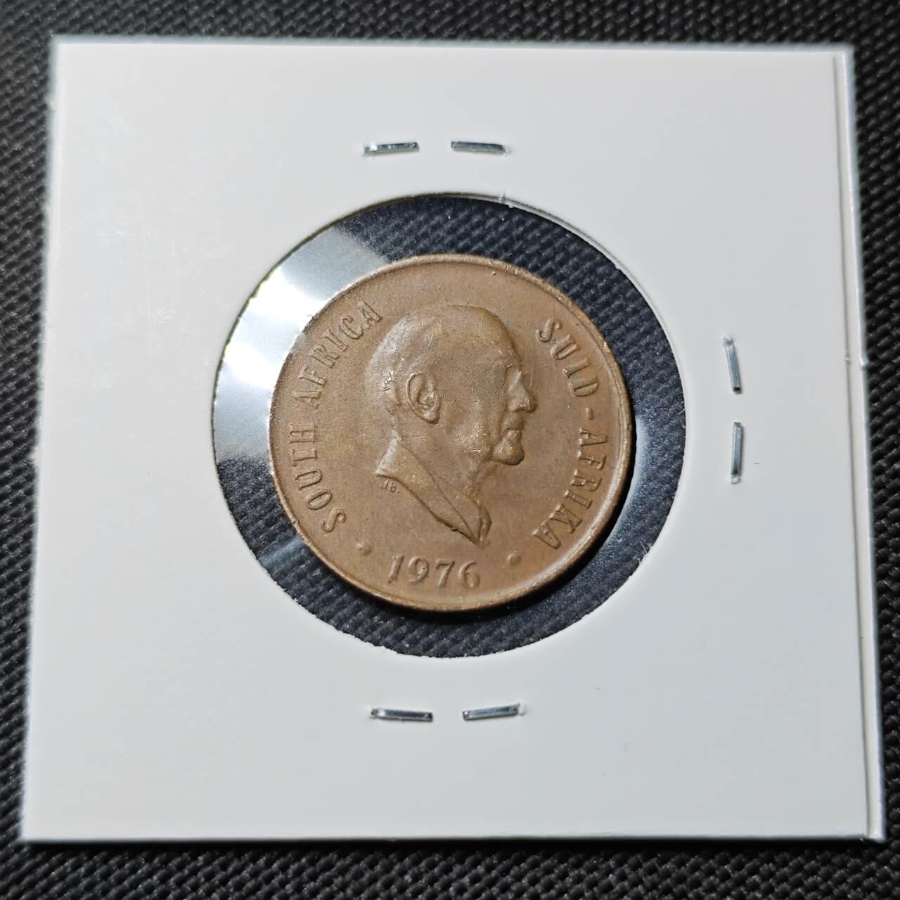 KK钱币收藏小铺   第403期 2月预留时间 周末发货  1976南非2分铜币