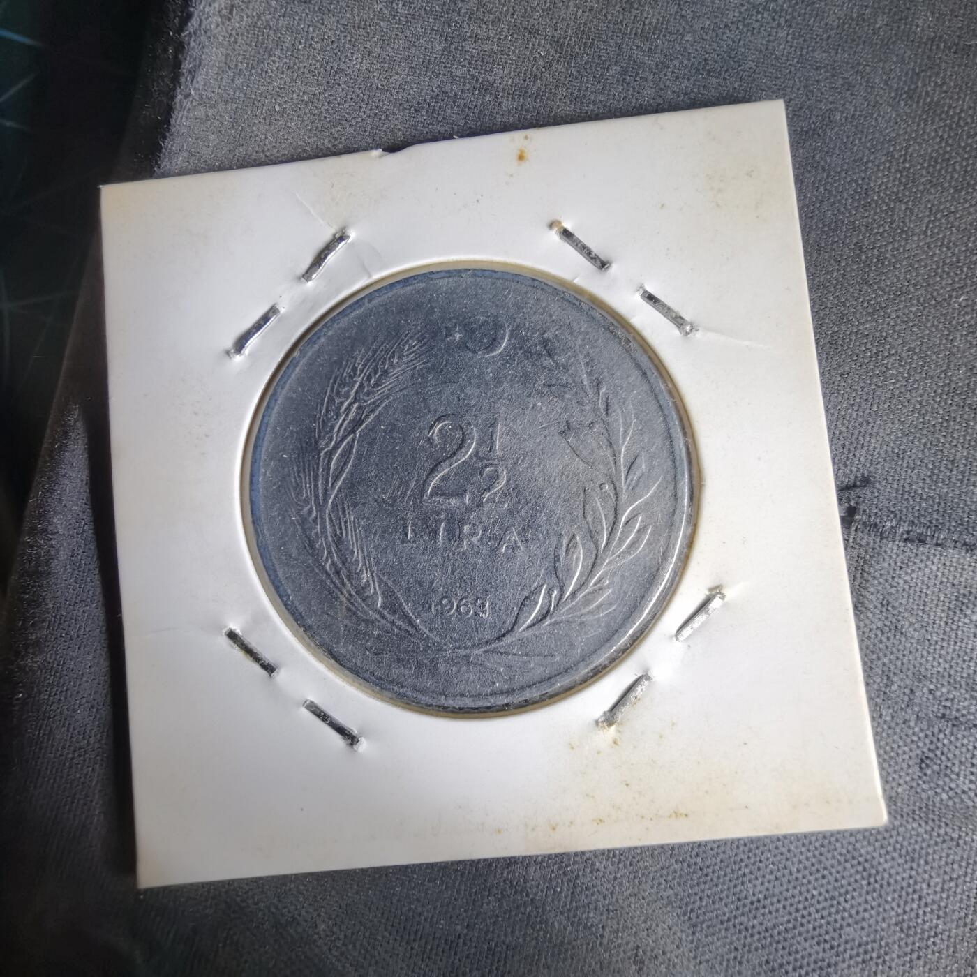 沼泽如烟--第1014场 土耳其1963年2.5里拉