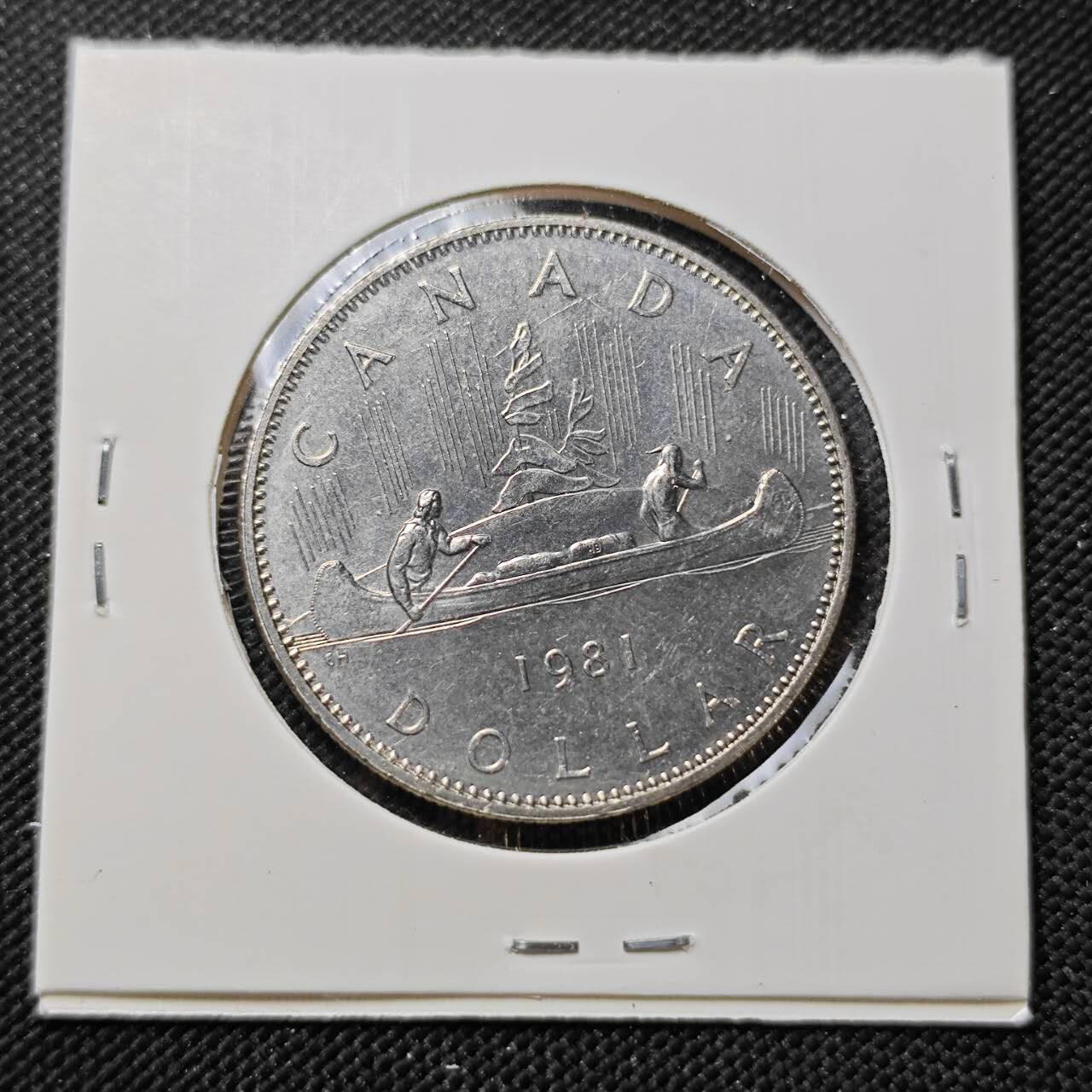 KK钱币收藏小铺   第403期 2月预留时间 周末发货  1981加拿大1元