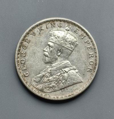 《崇甫堂》—外币小精品专场⑨ - 英属印度1918年乔治五世1卢比银币 KM#524