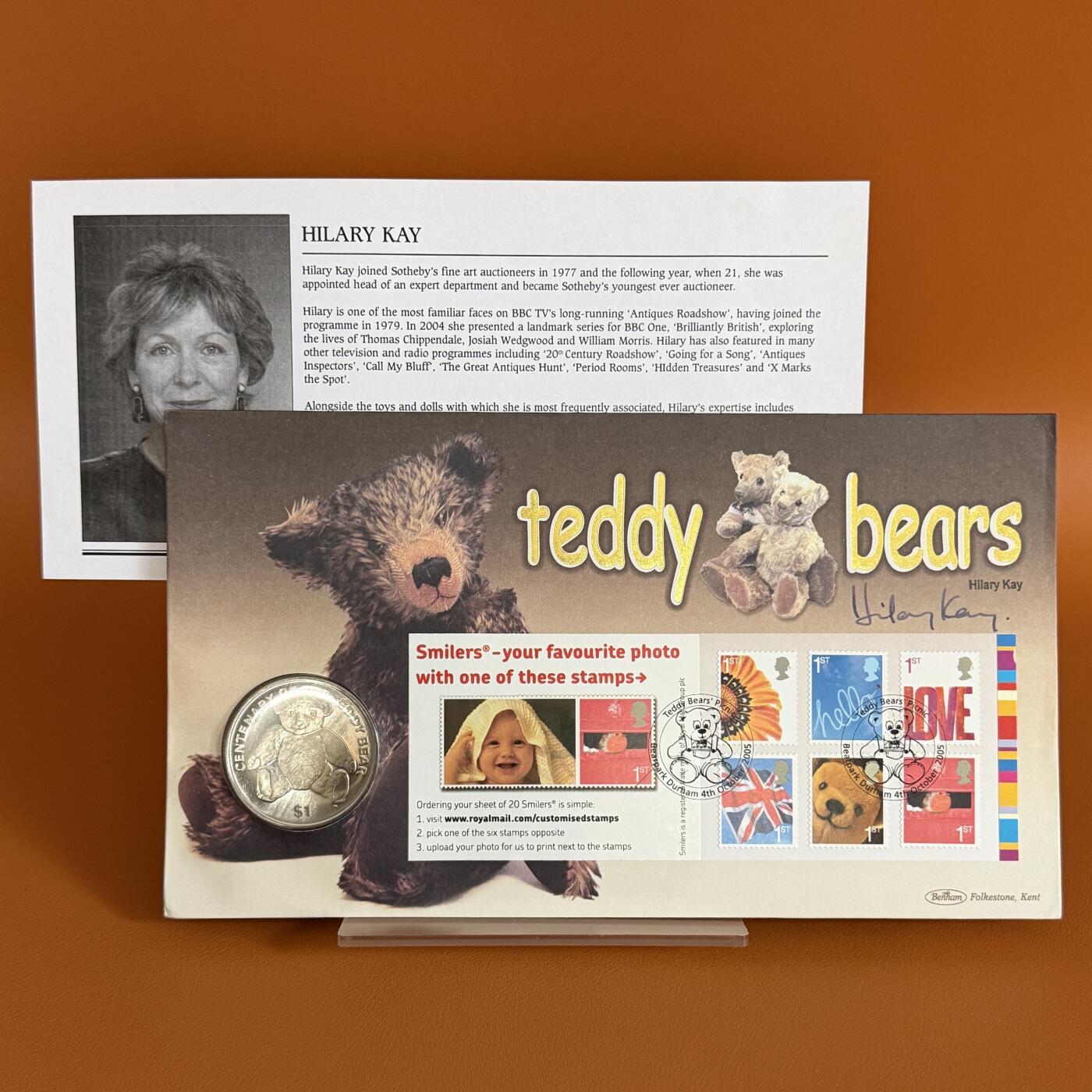 ＜星葵🌻钱币社＞硬币场·第71期·3月10日发货 〈邮币封〉维尔京群岛2002年泰迪熊诞生100周年1元克朗型纪念币