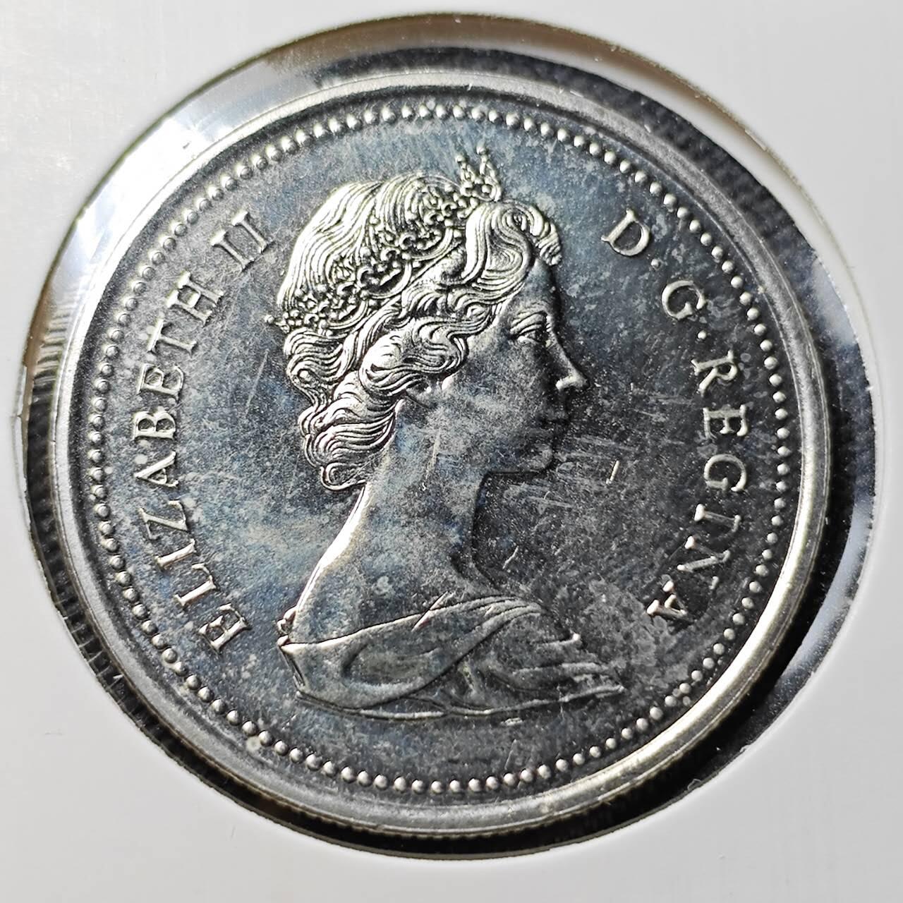 KK钱币收藏小铺   第402期 2月预留时间 周末发货  1973加拿大1元纪念币