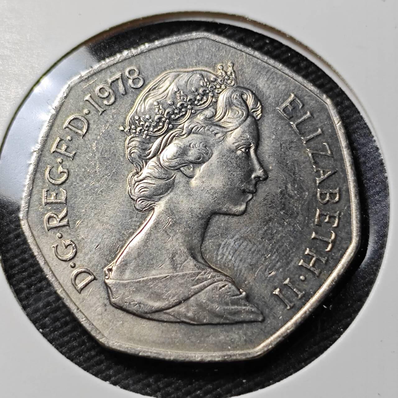 KK钱币收藏小铺   第402期 2月预留时间 周末发货  英国大50便士