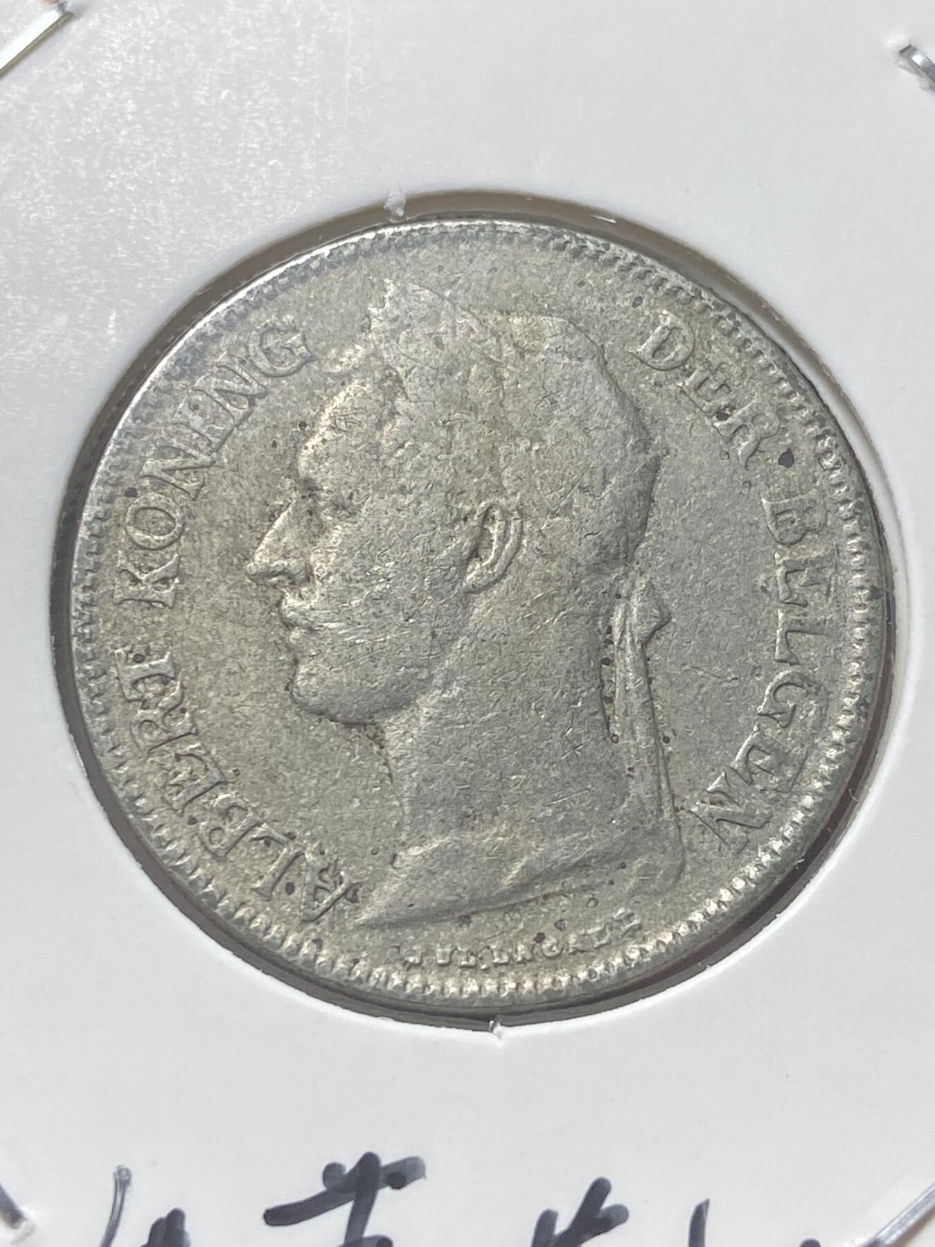 2026年第三十四场(总第二百零三场）外国精品纸夹币场(免佣金) 少见品种–比属刚果1926年50分(阿尔贝一世时期，荷语版)