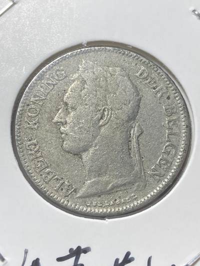 2026年第三十四场(总第二百零三场）外国精品纸夹币场(免佣金) - 少见品种–比属刚果1926年50分(阿尔贝一世时期，荷语版)