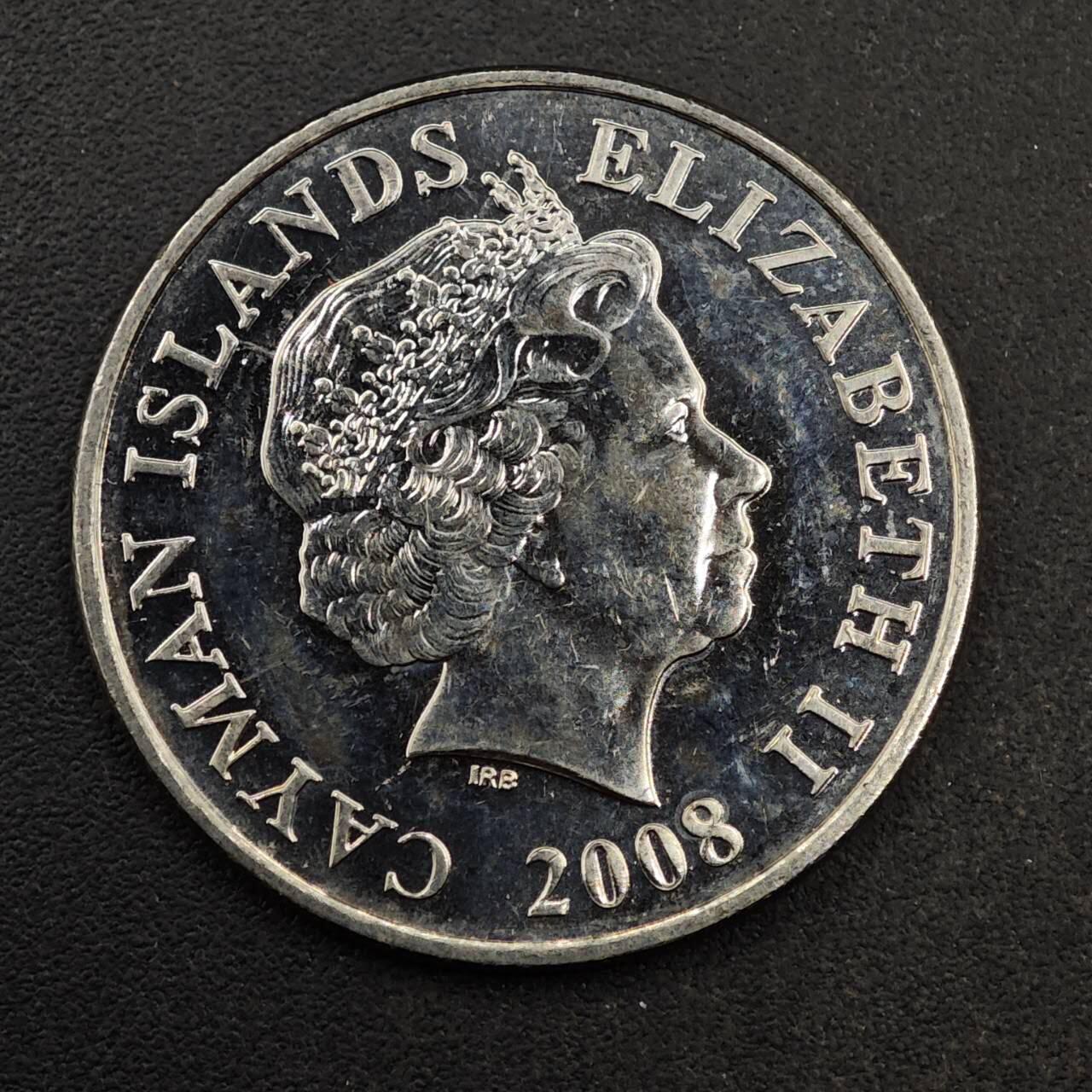 【淘币小摊】实时拍第八百七十七拍   散币场    每周一统一发货 开曼2008年25分镍币