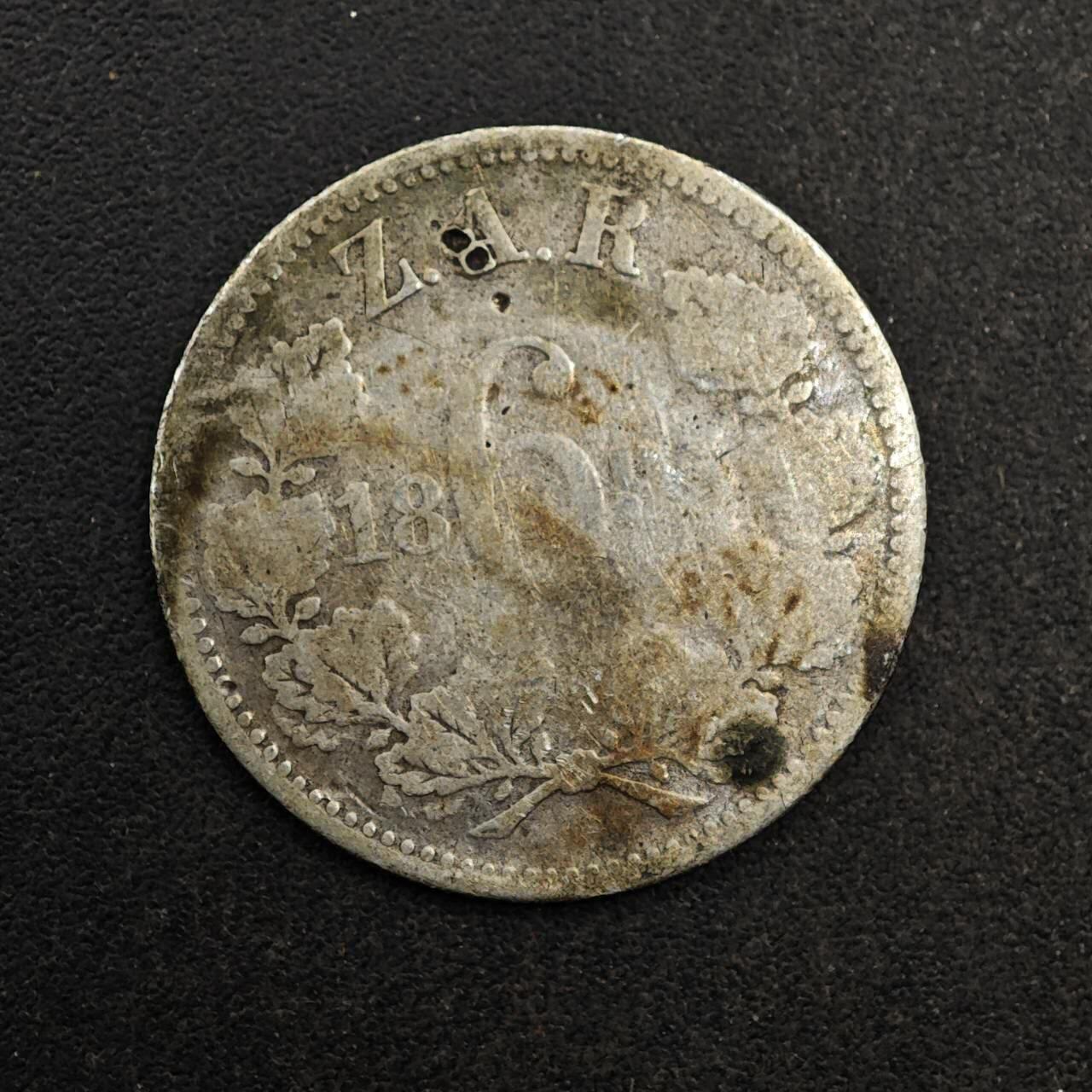 【淘币小摊】实时拍第八百七十七拍   散币场    每周一统一发货 南非德兰士瓦6便士银币